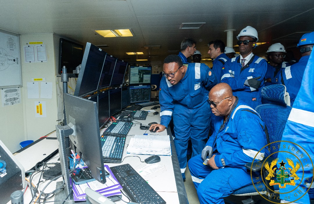 Prez, Akufo-Addo commissions first oil from Jubilee South East oil field project