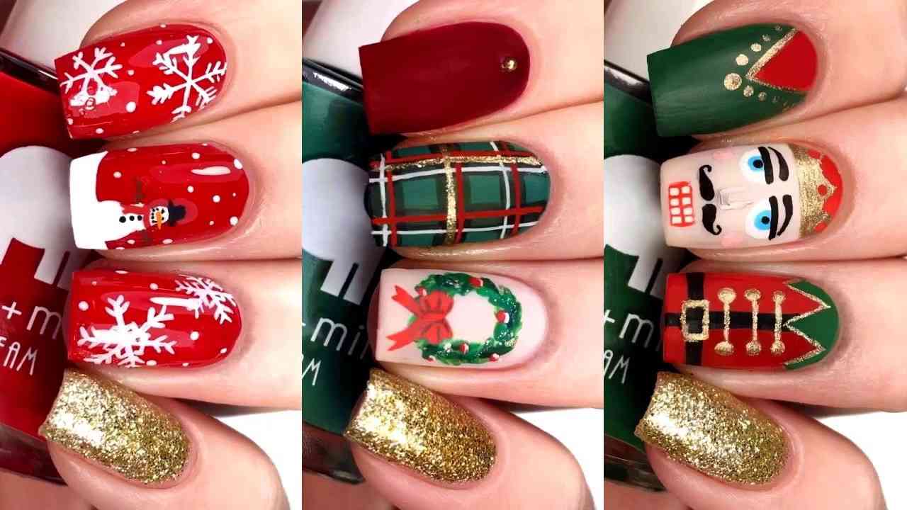 40+ Black Christmas Nails: Nail Art for a Red Carpet Look