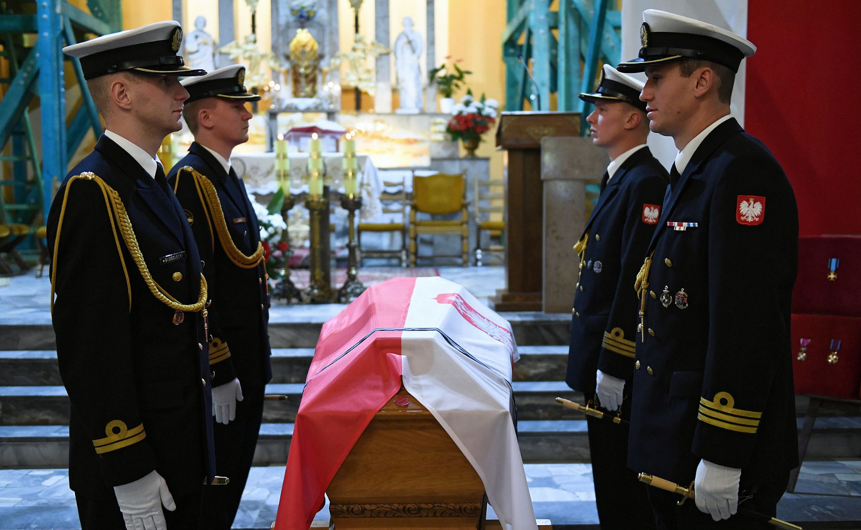 uroczystości pogrzebowe admirała Józefa Unruga i jego żony Zofii