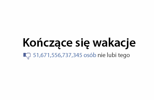 Internauci zapowiadają koniec wakacji