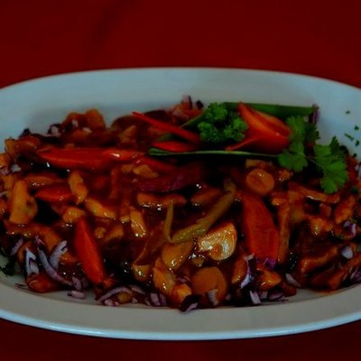 Szilvás-chilis sertéscsíkok