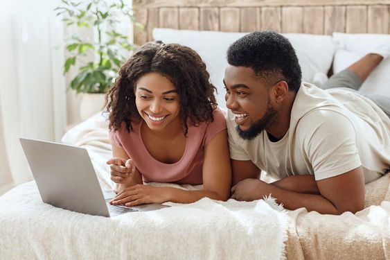 Couple relaxing at home [Pinterest]