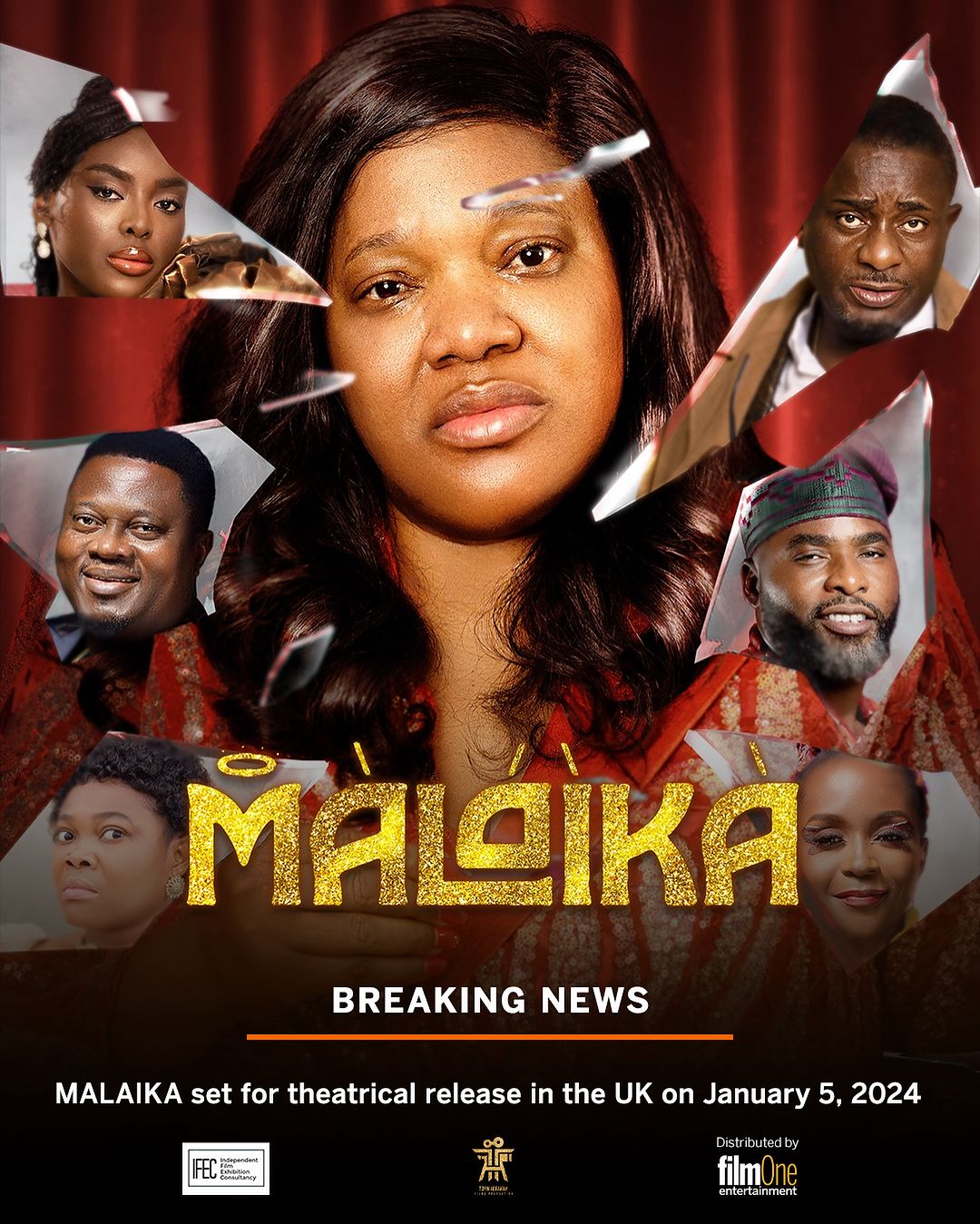 Toyin Abraham's latest title 'Malaika' heads to the UK cinemas