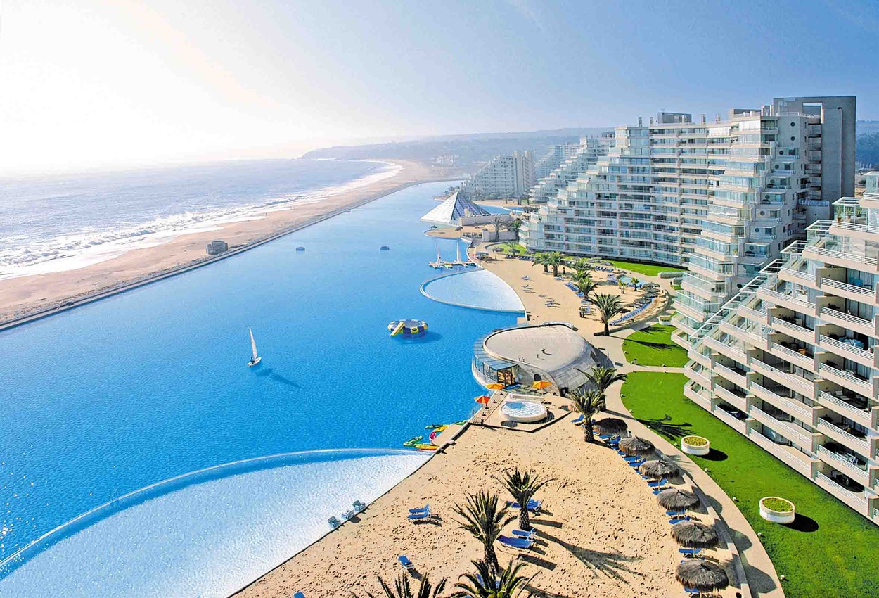 Slikovni rezultat za bazen Kristalna laguna u čileanskom letovalištu San Alfonso del Mar