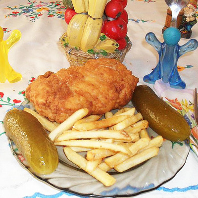 Lapkasajt bundában sült cordon bleu