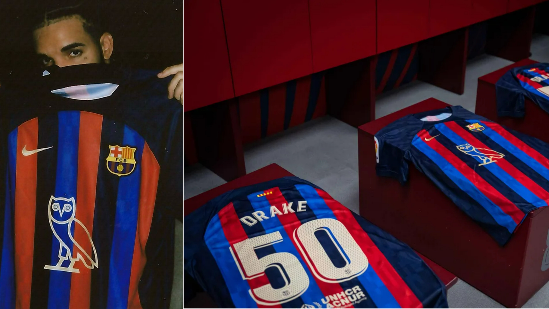 Spotify puts Drake OVO Sound logo on FC Barcelona's next match kit - Music  Ally