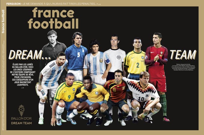 Messi, Ronaldo, Pele, Maradona named in all-time Ballon d'Or XI