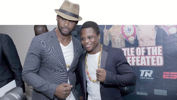 Isaac Dogboe and his father, Paul Dogboe