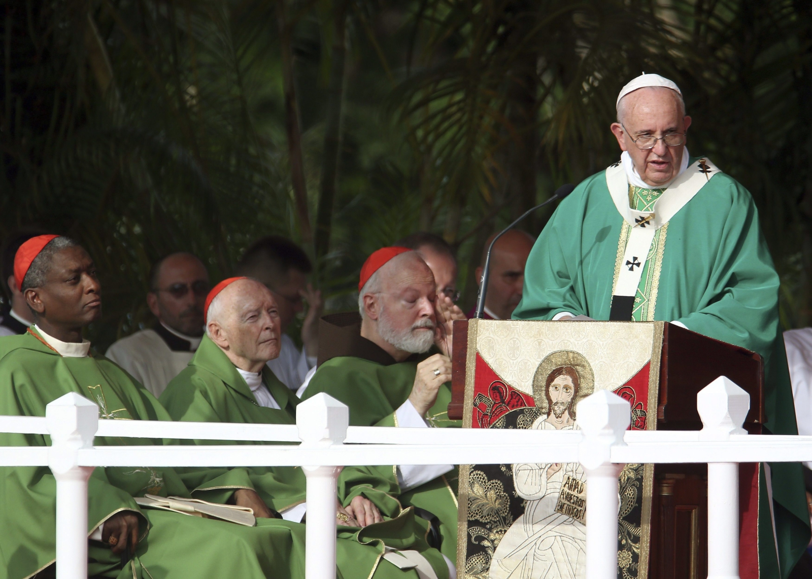 Papież Franciszek odprawia mszę w Hawanie