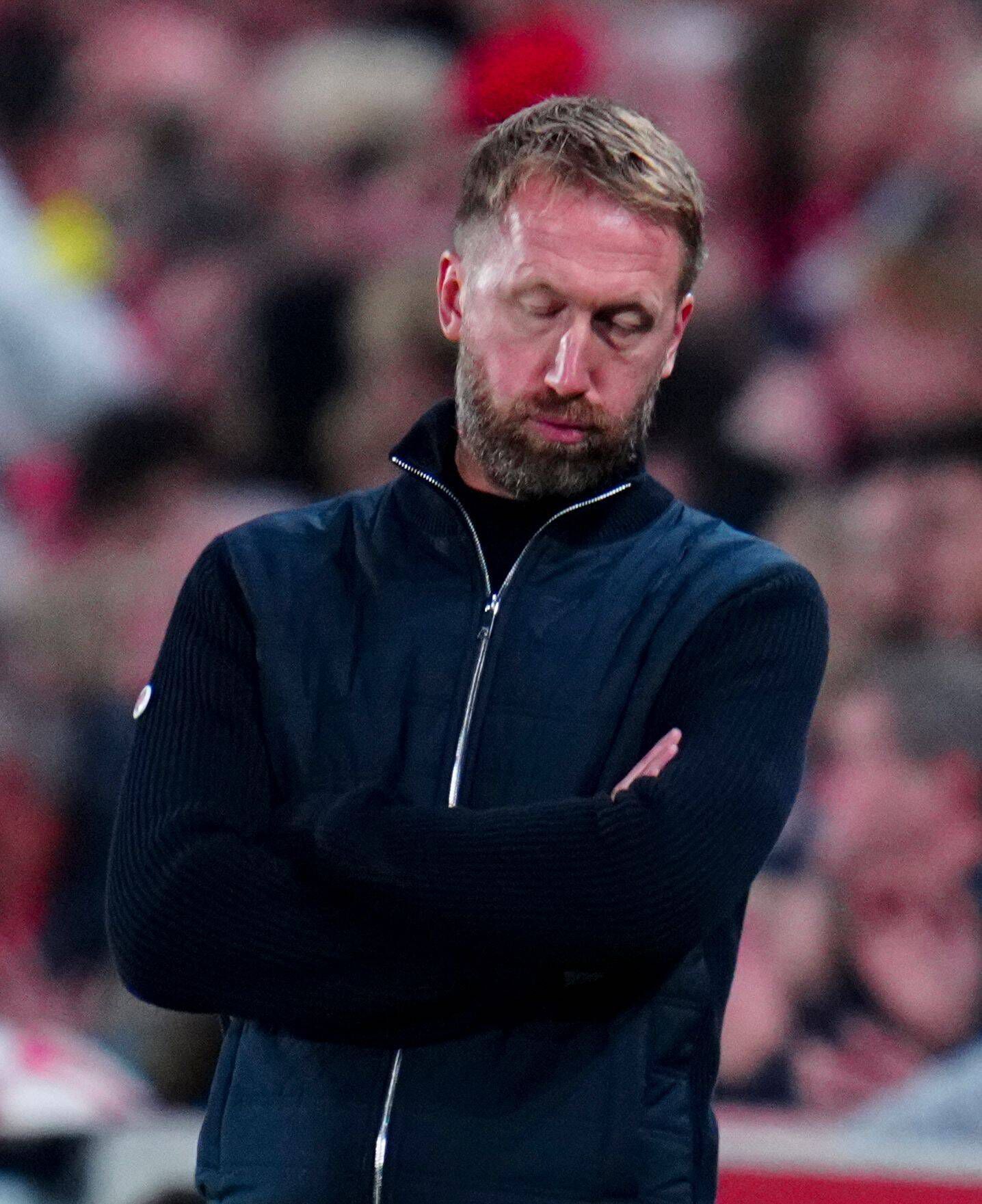 Chelsea fans are not happy with their manager Graham Potter following a winless run of three games in the Premier League