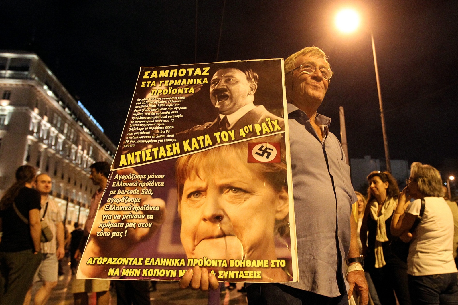 Protest w Grecji przeciwko wizycie angeli Merkel
