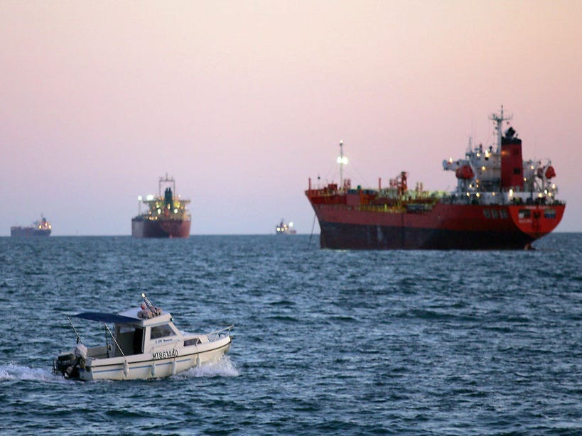The EU is importing more LNG — a supercooled version of natural gas that is transported on ships.Photo by BORIS HORVAT/AFP via Getty Images
