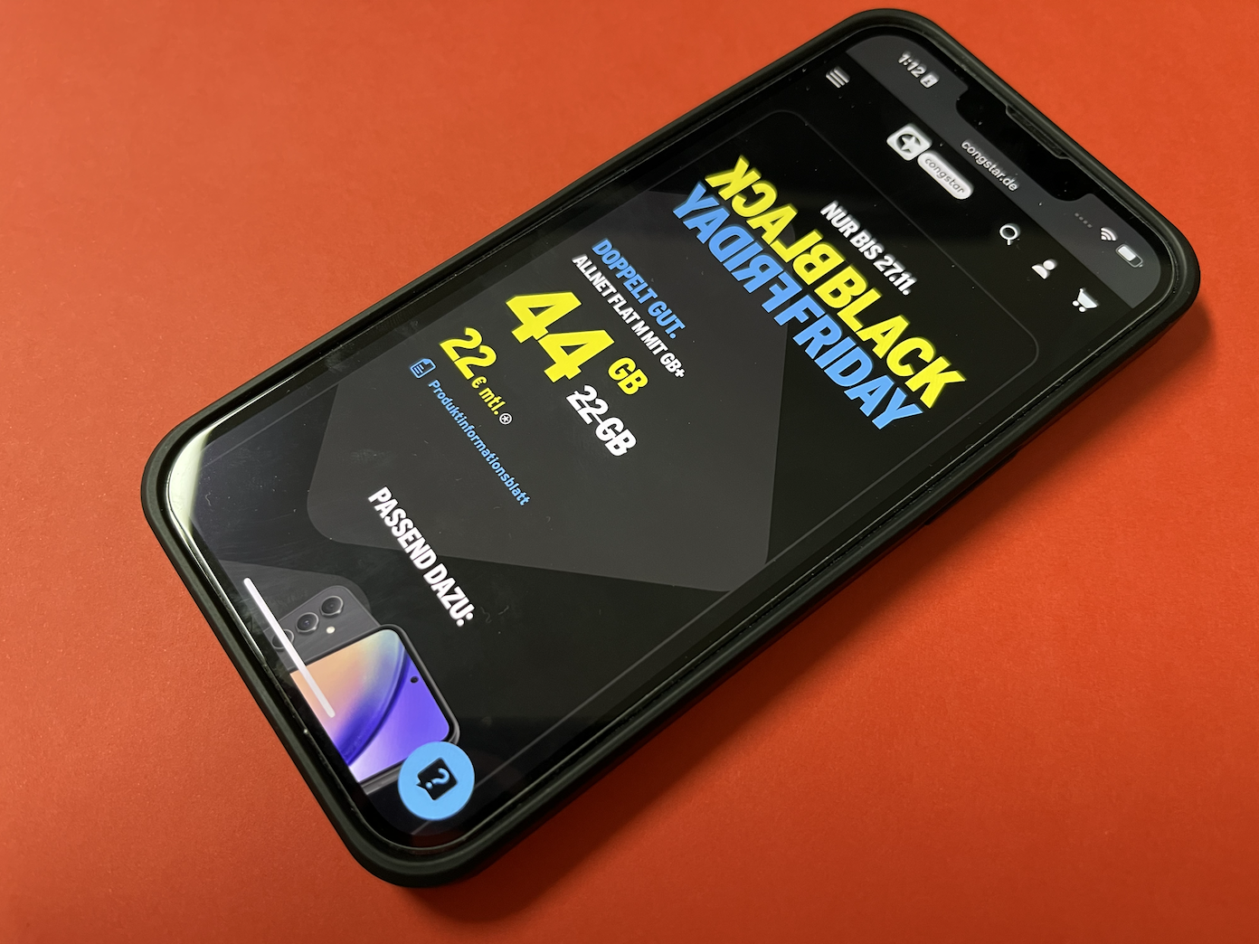 GByte Black | Friday Deal: 22 44 TechStage für pro Euro Monat Congstar