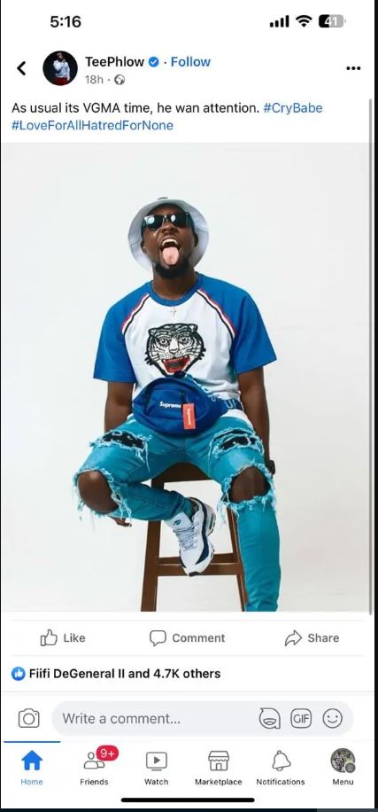 He wants attention because it’s time for VGMA - Teephlow hits back at Medikal, calls him crybaby