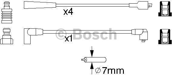 Bosch Zestaw przewodów zapłonowych 0 986 356 798