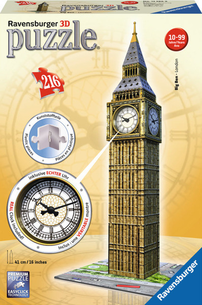 Ravensburger Puzzle 3d 216 el Big Ben z Zegarem