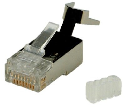 Rotronic ROLINE Modular Plug ekranowany Cat 6 na drut Lite drewno 10 suetck 21.17.3063