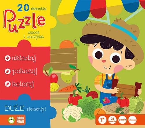 ZIELONA SOWA Owoce i warzywa, puzzle