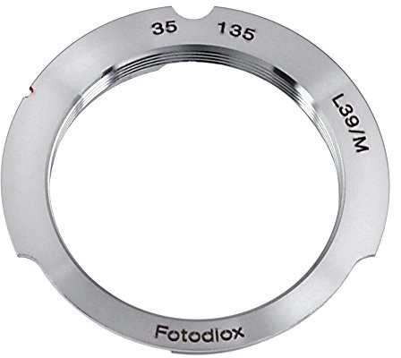 Fotodiox LENS Mount Adapter, M39 Wątku (39 mm X1, Leica Screw Mount) Lens to Leica M Adapter with 35 MM/135 mm Frame Line, fits Leica M-Monochrome, M8.2, M9, M9-P, M10 and Ricoh GXR Mount A12 10M39LM35135