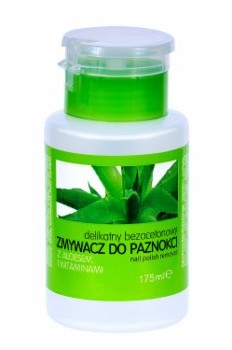 ZMYWACZE DO PAZNOKCI ZMYWACZ DO PAZNOKCI bezacetonowy ALOESOWY Z POMPKĄ 175ml