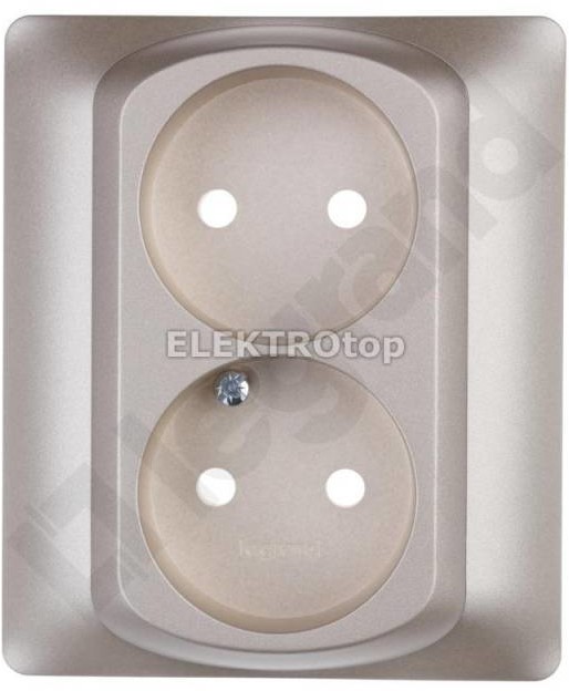 Legrand SISTENA LIFE PLAKIETKA TITAN DO GNIAZDA PODWÓJNEGO 2X2P, 771432,