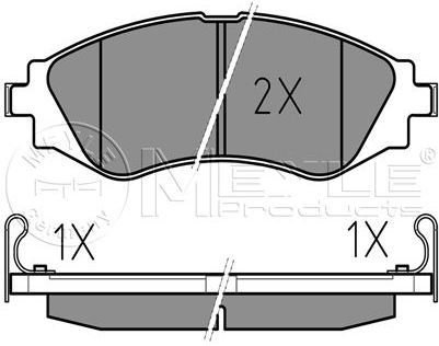 MEYLE Zestaw klocków hamulcowych, hamulce tarczowe 025 232 3417/W
