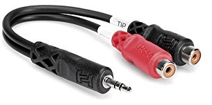 Hosa yra154 Y-Kabel jack 3,5 MM TRS - YRA-154