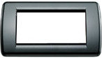 Vimar Ramka Round 4M technopolimer, czarny 16764.16