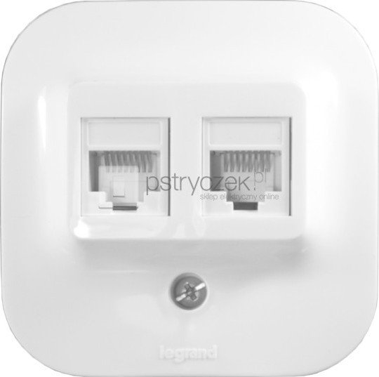 Legrand Gniazdo 2 x RJ45 Kat. 5e UTP - Forix IP20 Biały 782428