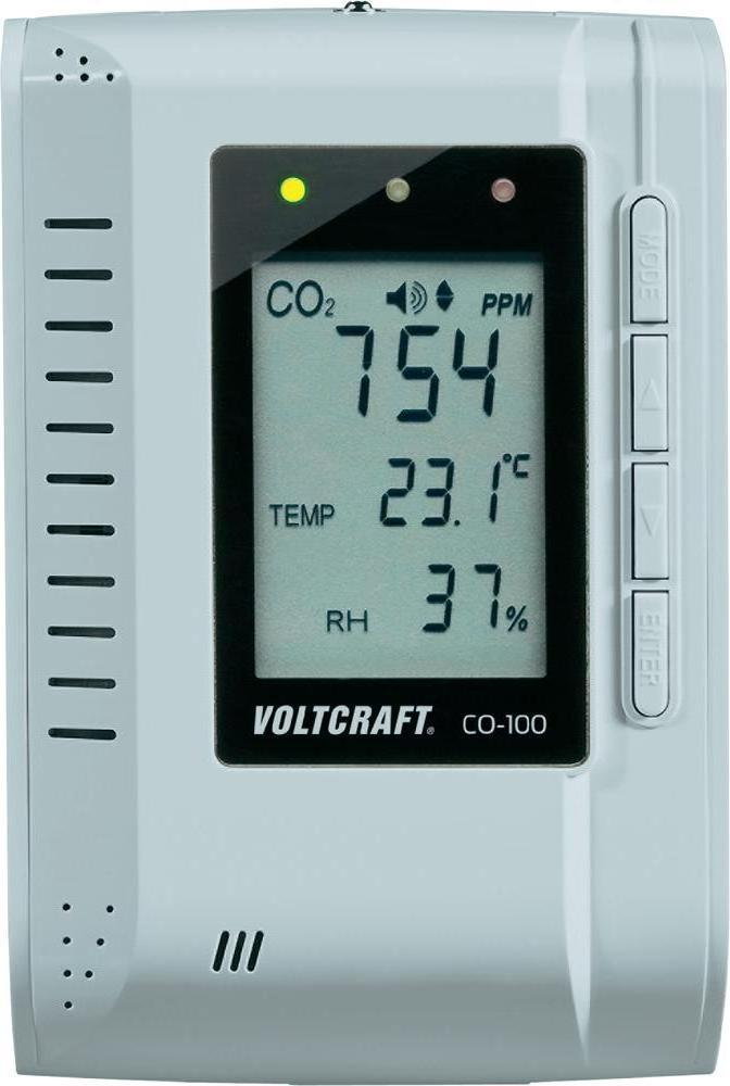 VOLTCRAFT Miernik powietrza CO-100 naścienny zapis danych