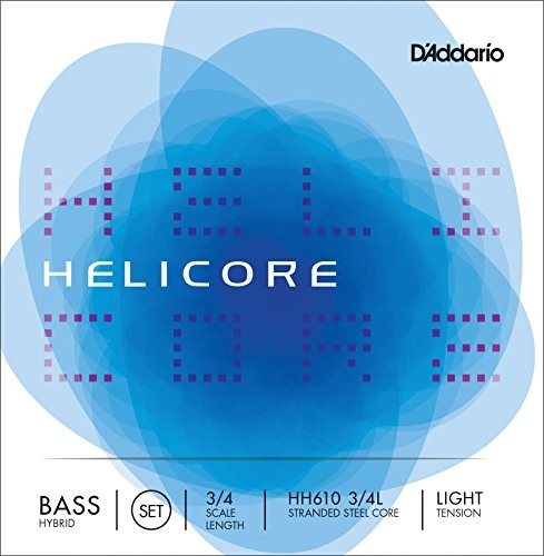 D'Addario hh610  3/4L Helicore Bass komplet strun wielokrotnie verdrillter rdzenia 3/4 Light HH610 3/4L