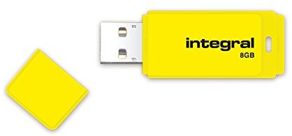 Integral Neon USB Stick, żółty 8 GB INFD8GBNEONYL