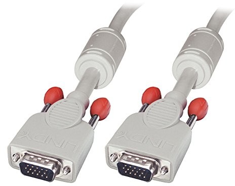 LINDY Lindy VGA monitorkabel DDC 15 pinów, wtyk/wtyk HD, szary 5 m 36344