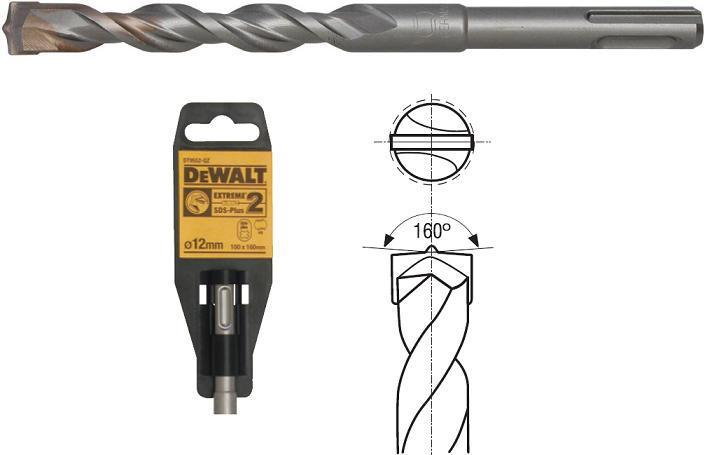 DeWalt Wiertło SDS-Plus, 6.5 mm , 210 mm , DT9521