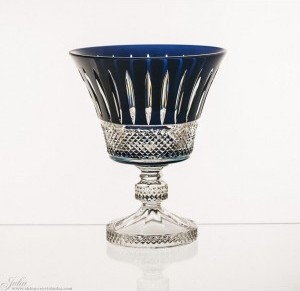 Crystaljulia Owocarka Kryształ malowana kobalt 20,5 cm - 4039 - 1517