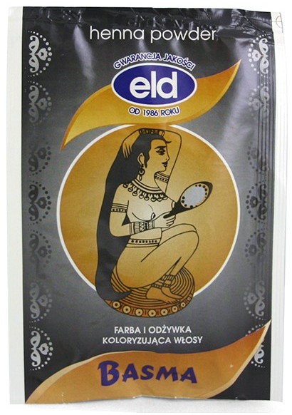 Eld Kosmetyka Naturalna Naturalna farba do włosów w proszku BASMA 25 g