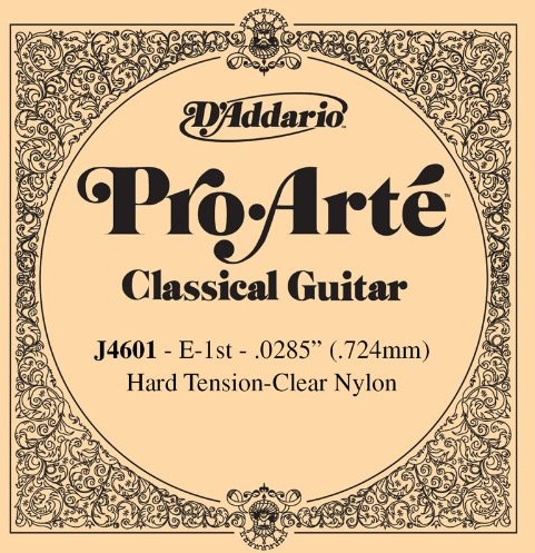 D'Addario j4601 Pro Arte pojedyncze gitary Classic Nylon, 0,072 cm (0,029 cala), E-1st J4601