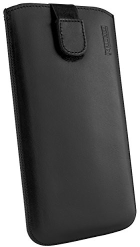 Mumbi prawdziwe skórzana torba na Samsung Galaxy (klapka z funkcją wyciągania), Galaxy S3/S3 Neo, czarny