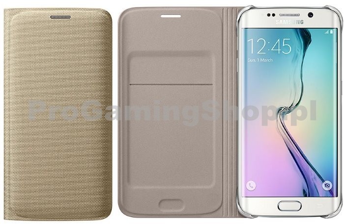 Samsung Etui Wallet EF-WG928P do Galaxy S6 Edge+ G928F Gold