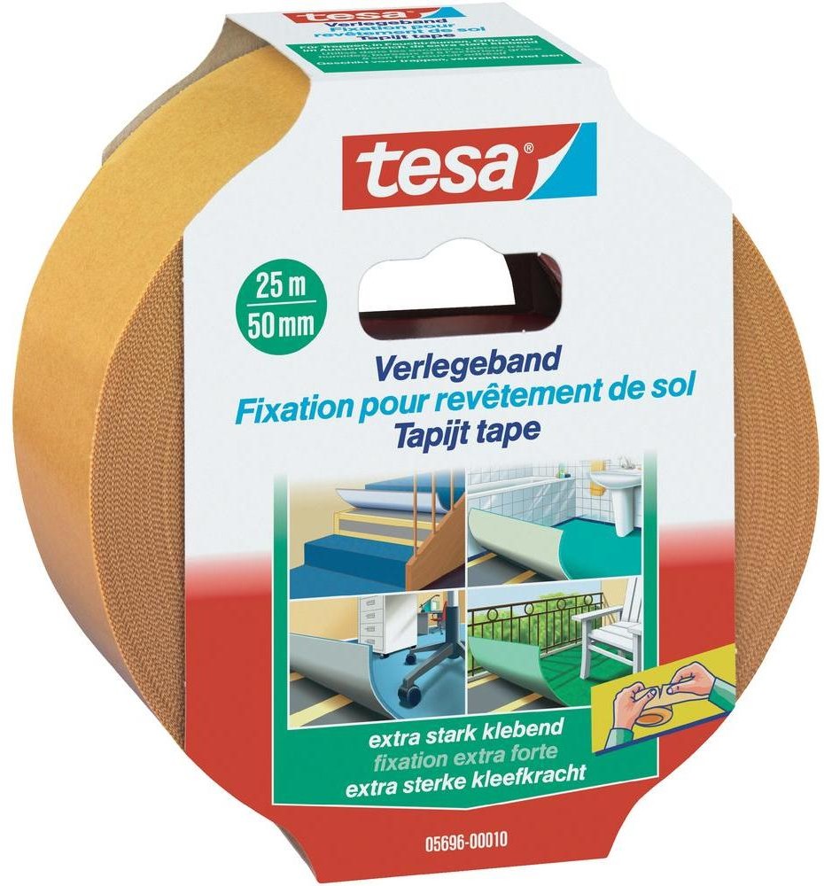 TESA Taśma do wykladzin DxS) 25 m x 50 mm 05696-10 1 Rolka(ek)