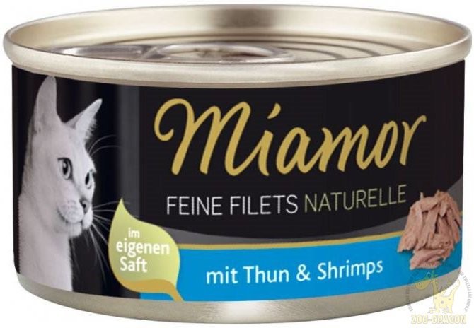 Miamor Feine Filets Naturelle Tuńczyk z krewetkami 80g 75018