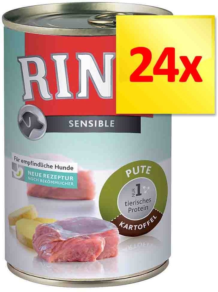 Rinti Zestaw Sensible, 24 x 400 g - Kaczka