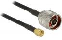 Delock Kabel SMA-N, 10m, czarny - 89421