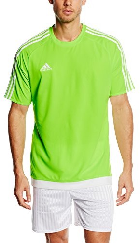 adidas Adidas S16161 Estro 15 Koszulka Piłkarska, Męska, Jaskrawozielona (Solar Green)/Biała, Xl (S16161_Solar Green/White_XL)