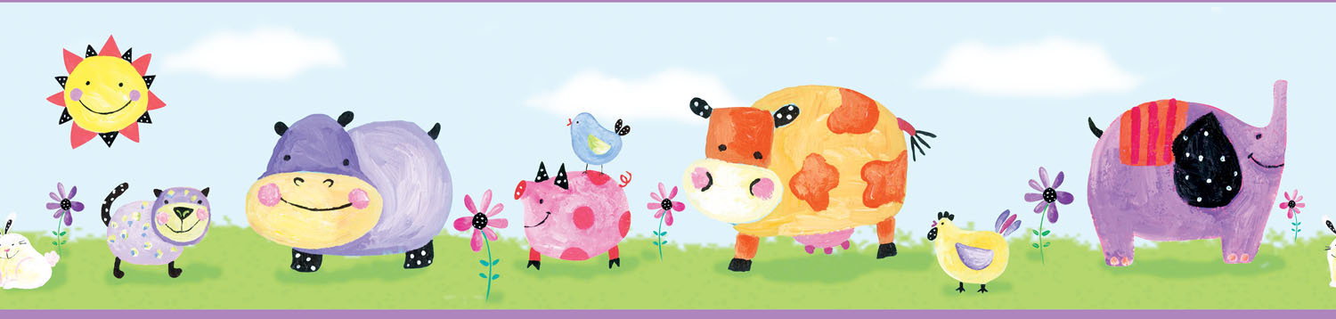 RoomMates Wesołe zwierzaki - bordery RMK1180BCS