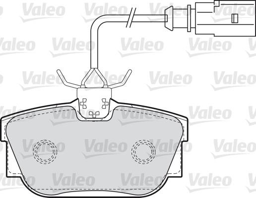 VALEO klocki hamulcowe 598650 598650