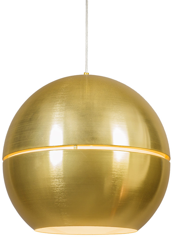 QAZQA Lampa wisząca w stylu art deco złota 50 cm - Plasterek