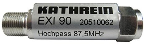 Kathrein EXI 90 górnoprzepustowy zakresie 0  68 MHz (87,5  862 MHz) do odbioru sygnału naziemnego zakresu przelotowy multiprzełącznik blokujących 4021121510311