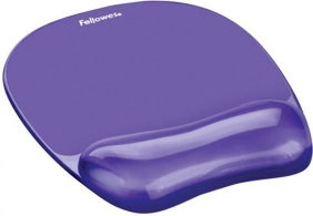 Fellowes Podkładka żelowa pod mysz i nadgarstek CRYSTAL fioletowa FE402-12