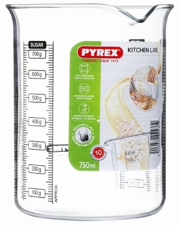 Pyrex 755040 Kitchen Lab, 0,75 L LABBK75/5040